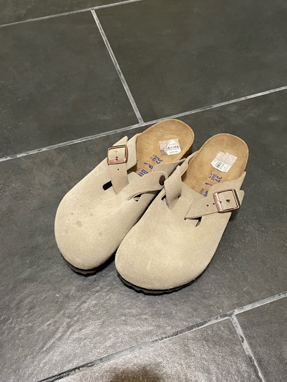 Birkenstock Sand Suede Single-Buckle Clog